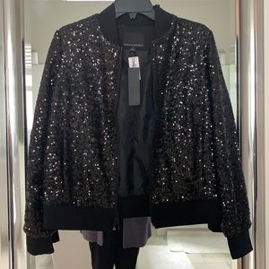 Black Sequined Banana Republic Jacket